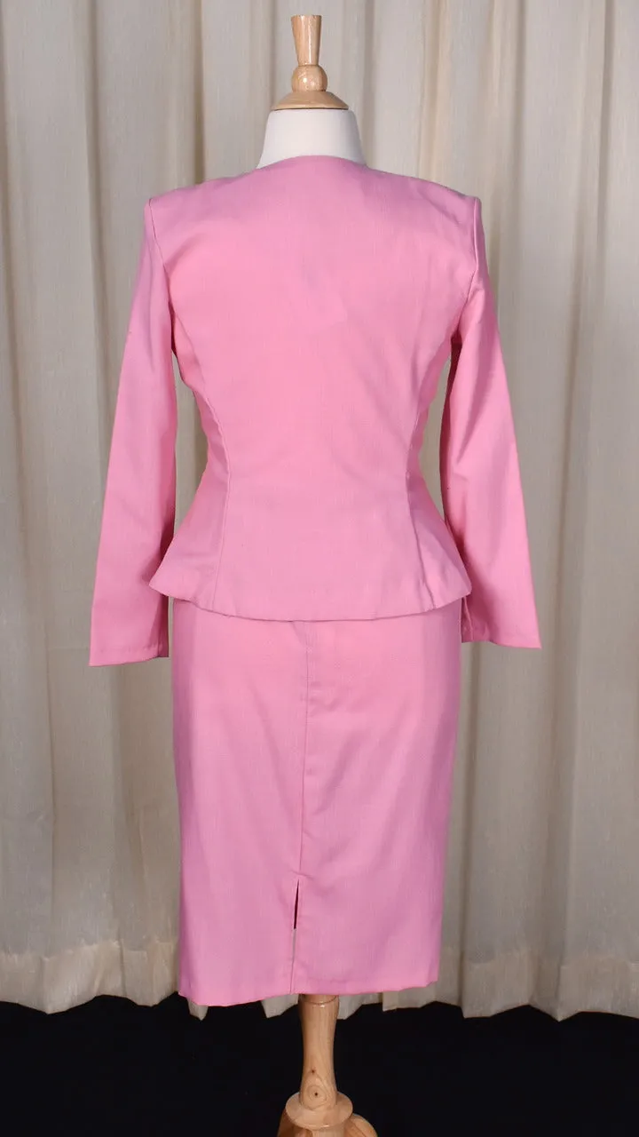 1940s Style Pink Skirt Suit