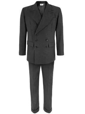 1940s Vintage Deliverance Demob Suit in Charcoal Grey