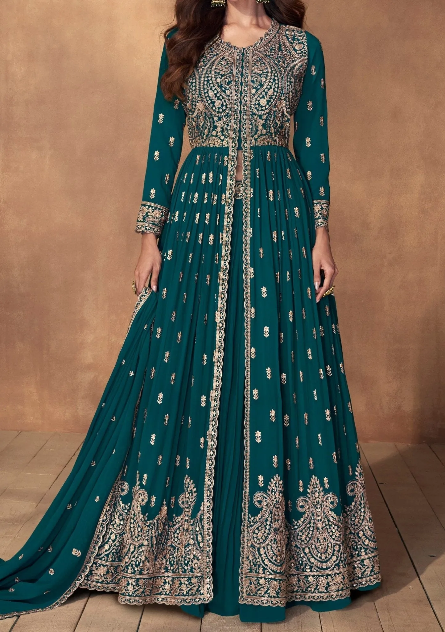 Elegant Aashirwad Madhubala Party Wear Anarkali Suit