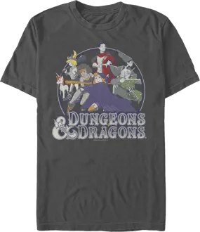 Animated Group Picture Dungeons & Dragons T-Shirt