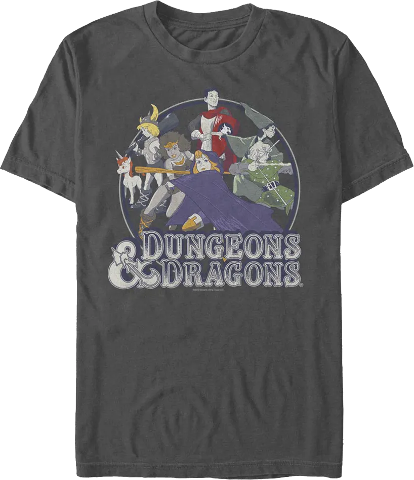 Animated Group Picture Dungeons & Dragons T-Shirt