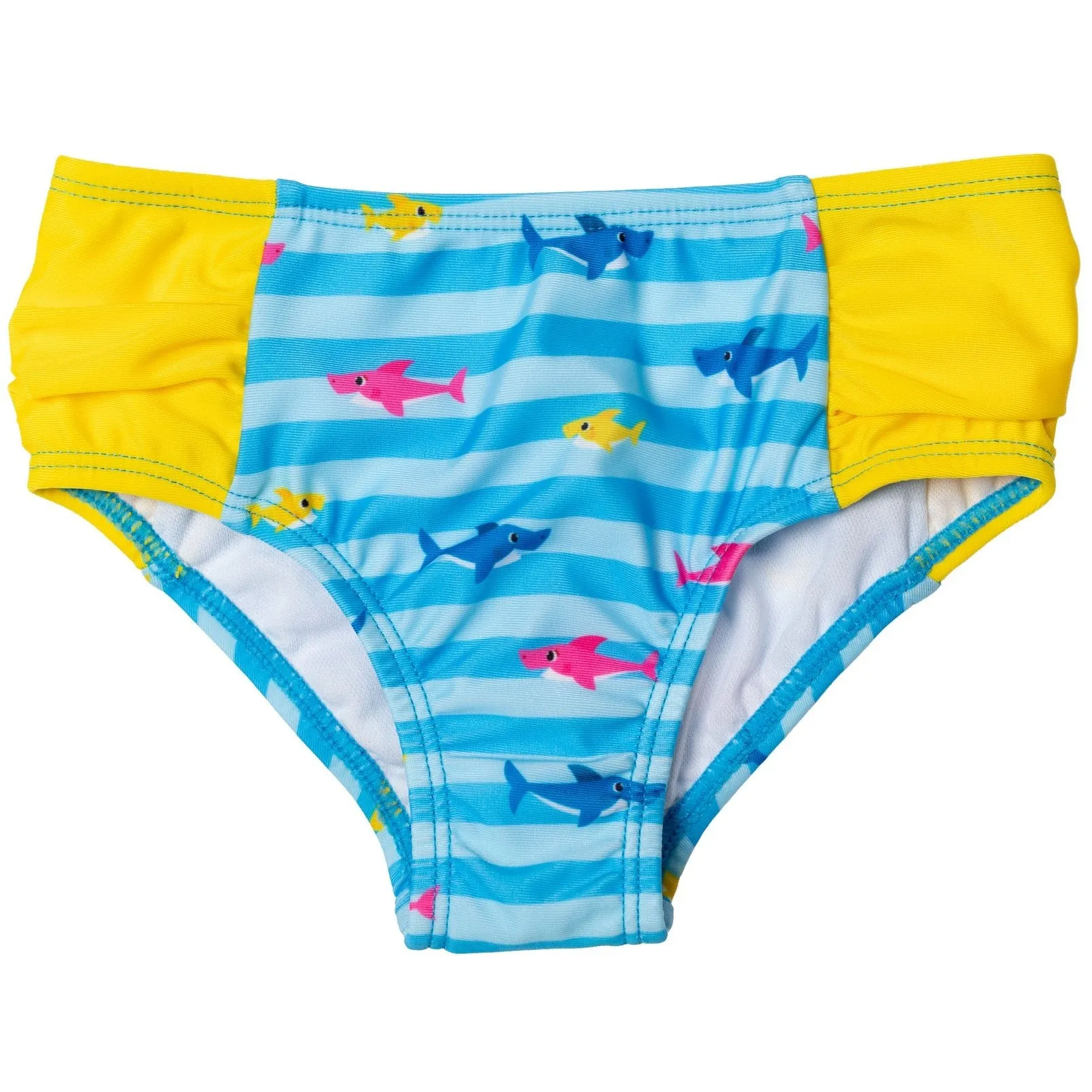 Baby Shark Rash Guard Tankini Top and Bikini Bottom 3 Piece Swimsuit Set