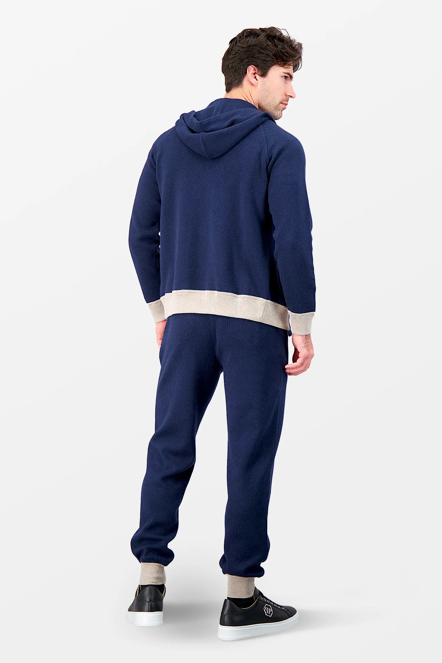 Barba Napoli Tracksuit Blue Hoodie