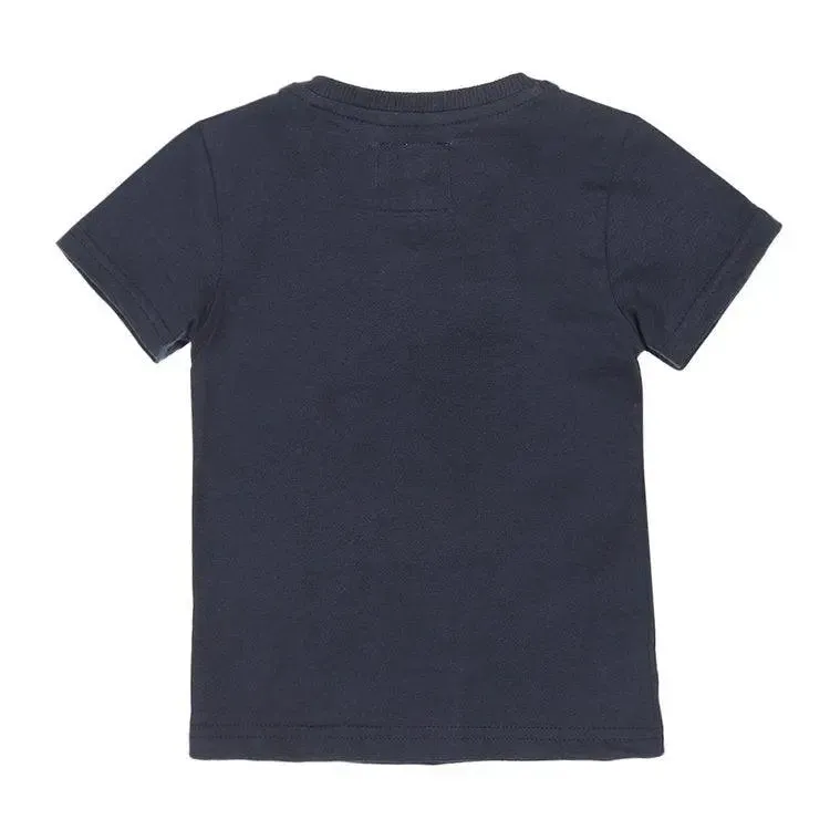 Boys T-shirt Dark Blue Text | Koko-Noko