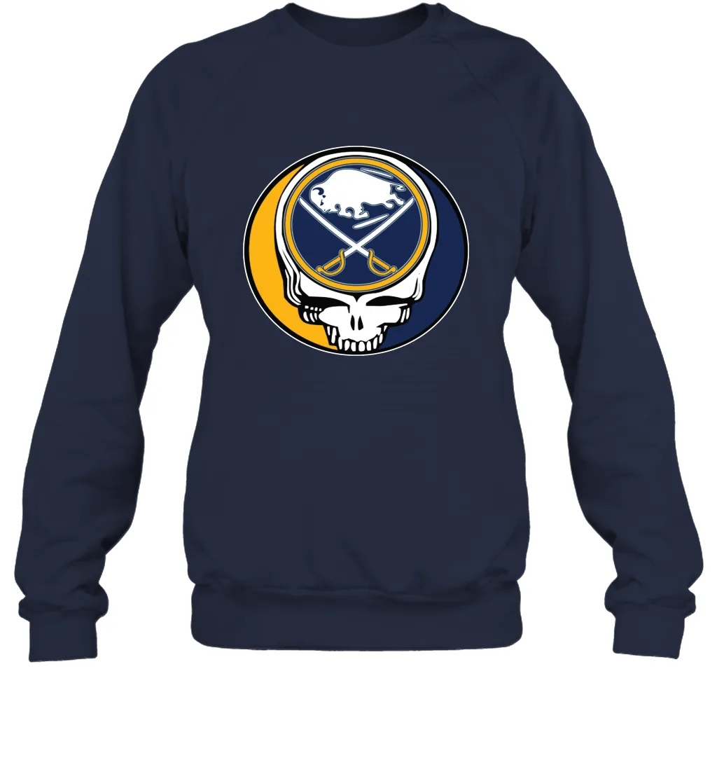 Buffalo Sabres Grateful Dead Steal Your Face Hockey NHL Adult Sweatshirt