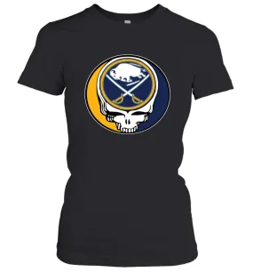 Buffalo Sabres Grateful Dead Steal Your Face Hockey NHL Womens T-Shirt