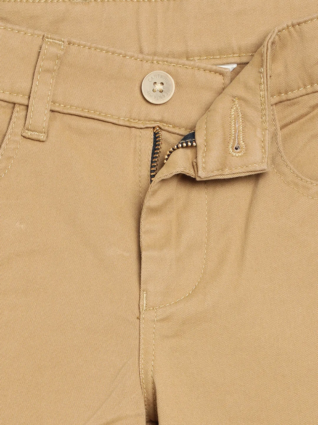 Cantabil Boy's Beige Casual Trousers