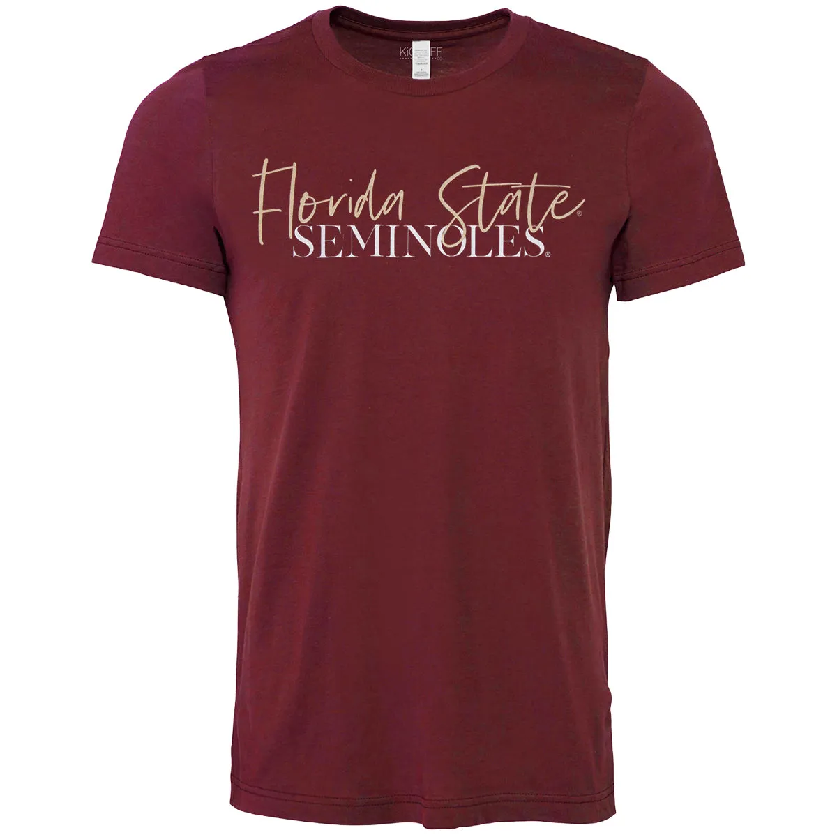 Capri Designs Women's Florida State Seminoles Short Sleeve T-shirt - Garnet