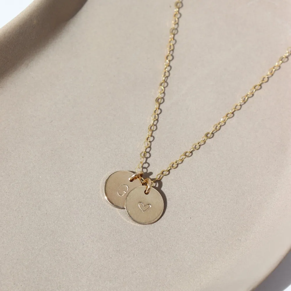 Children’s Tiny Monogram Necklace | Wholesale