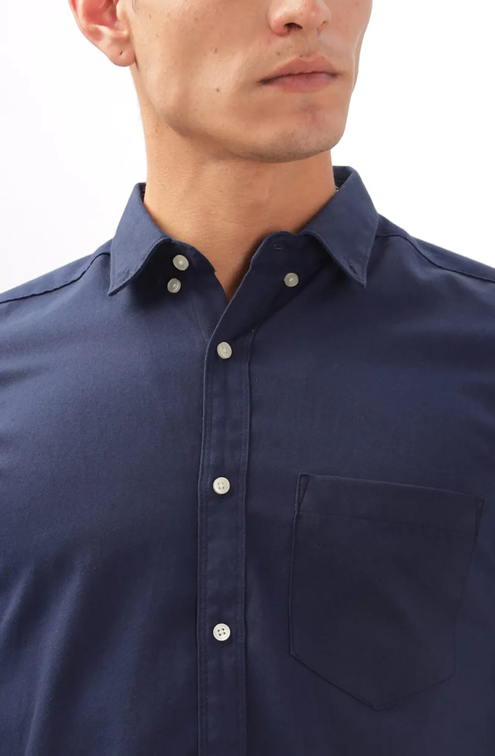 Classic Oxford Navy Blue Formal Shirt