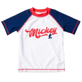 Disney Mickey Mouse Rash Guard Swim Shirt