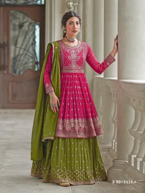 Heavy Lehenga Style Party Wear Pakistani Suit