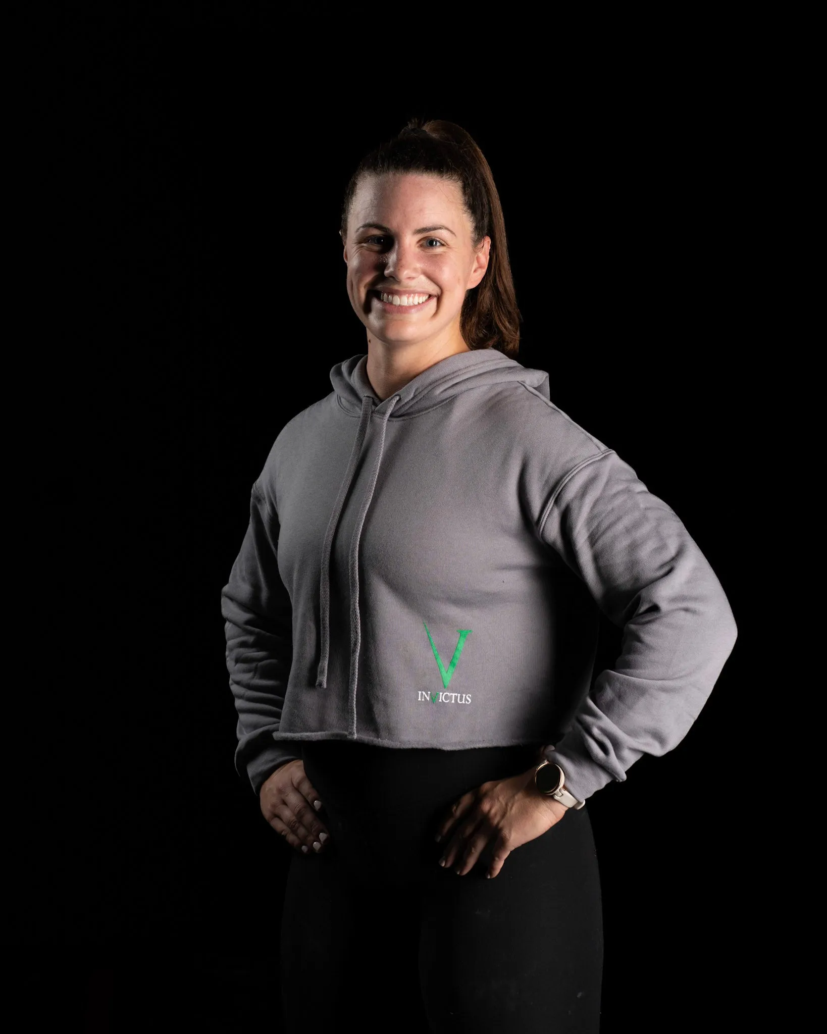 Invictus Crop Hoodie - Women's