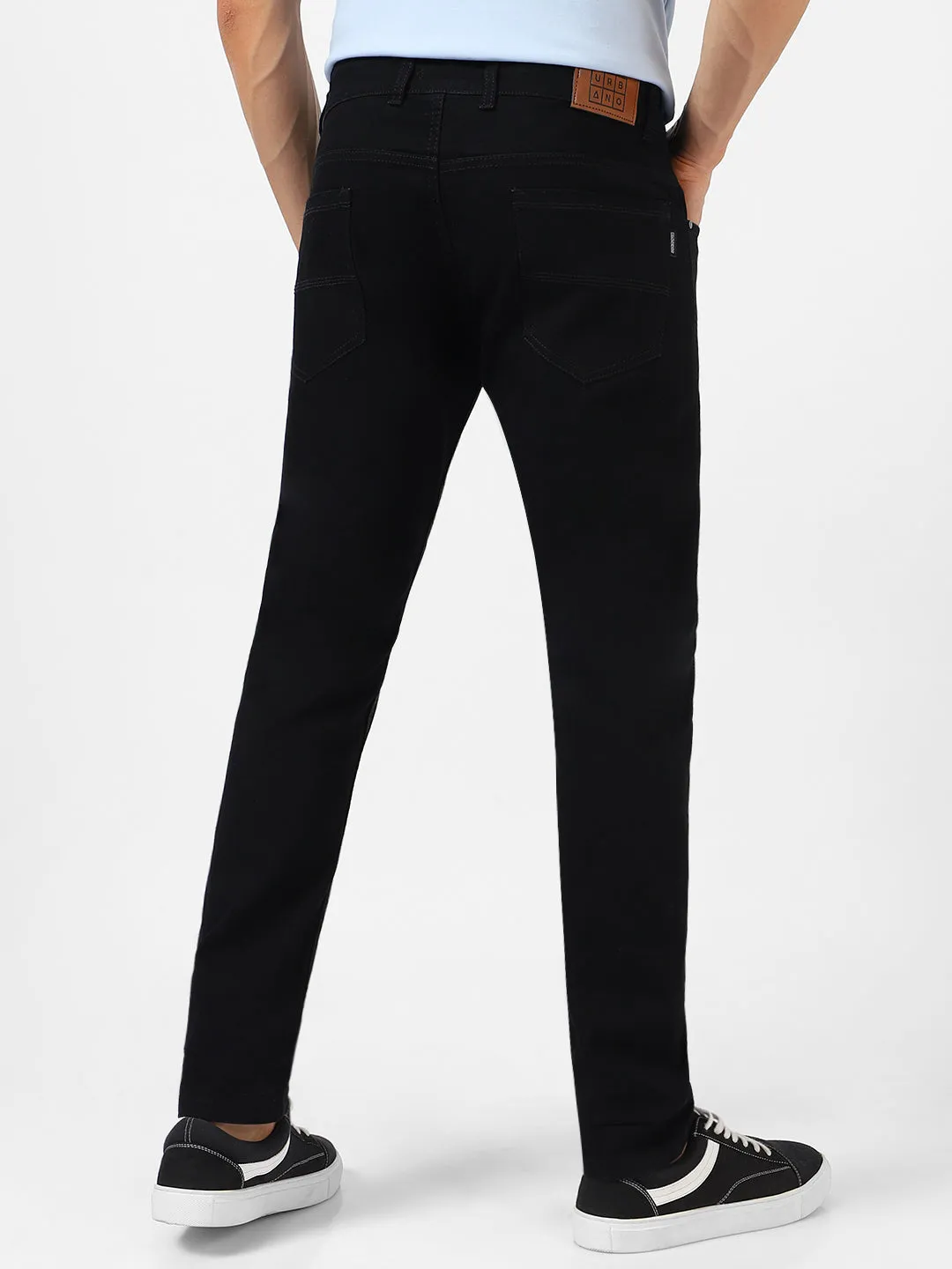 Men's Black Slim Fit Stretchable Jeans