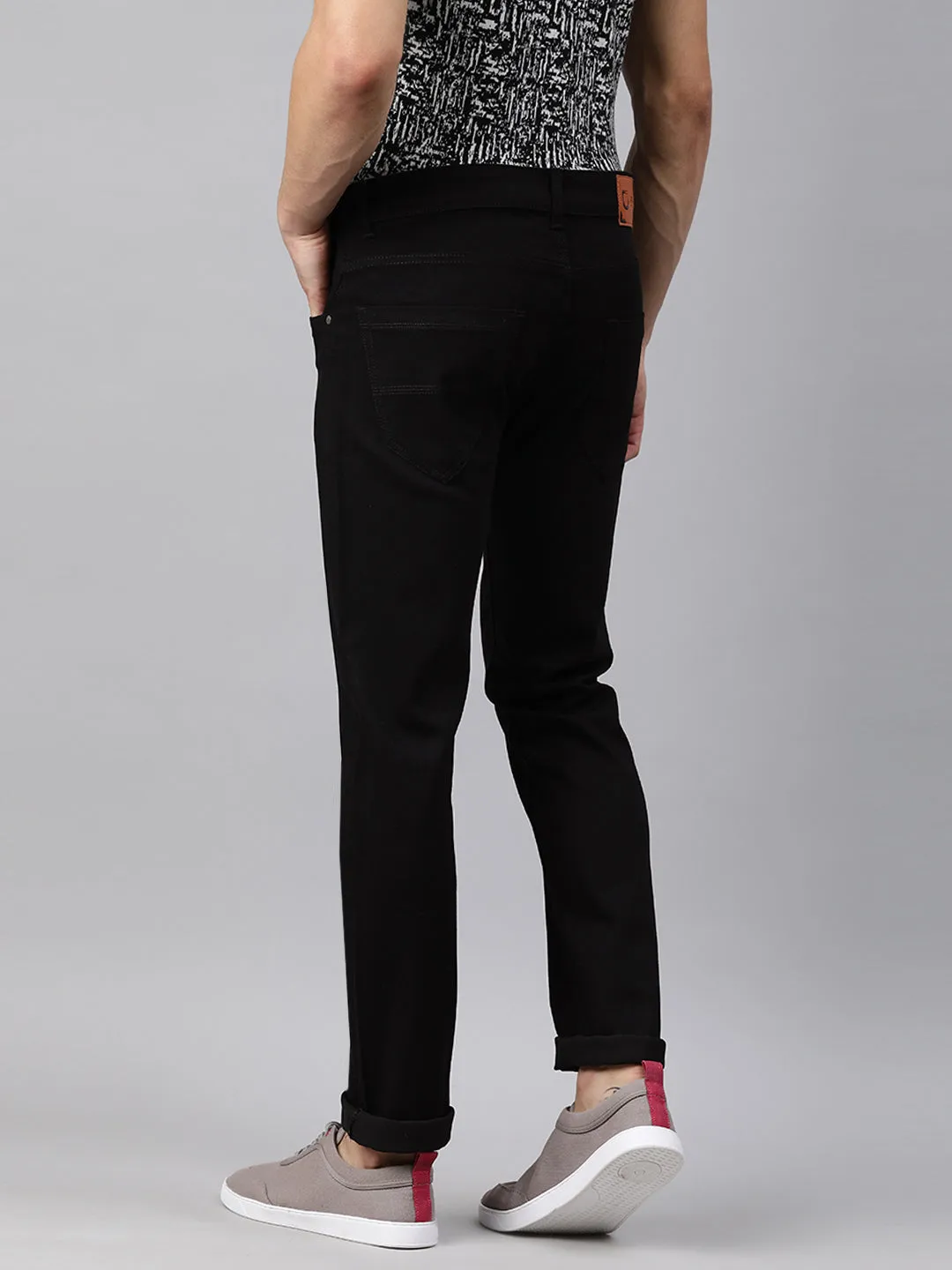 Men's Black Slim Fit Stretchable Jeans