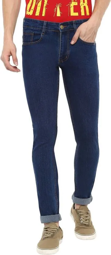 Men's Blue Slim Fit Stretchable Jeans