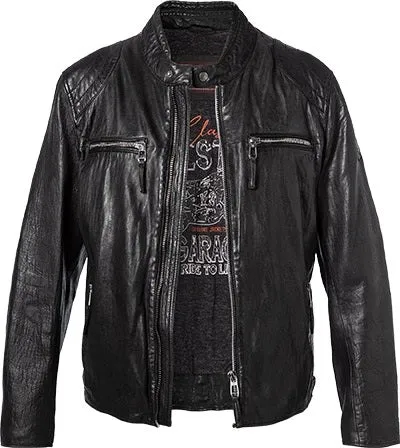 Men's Milestone | MS Bruno Leather Jacket | Anthracite