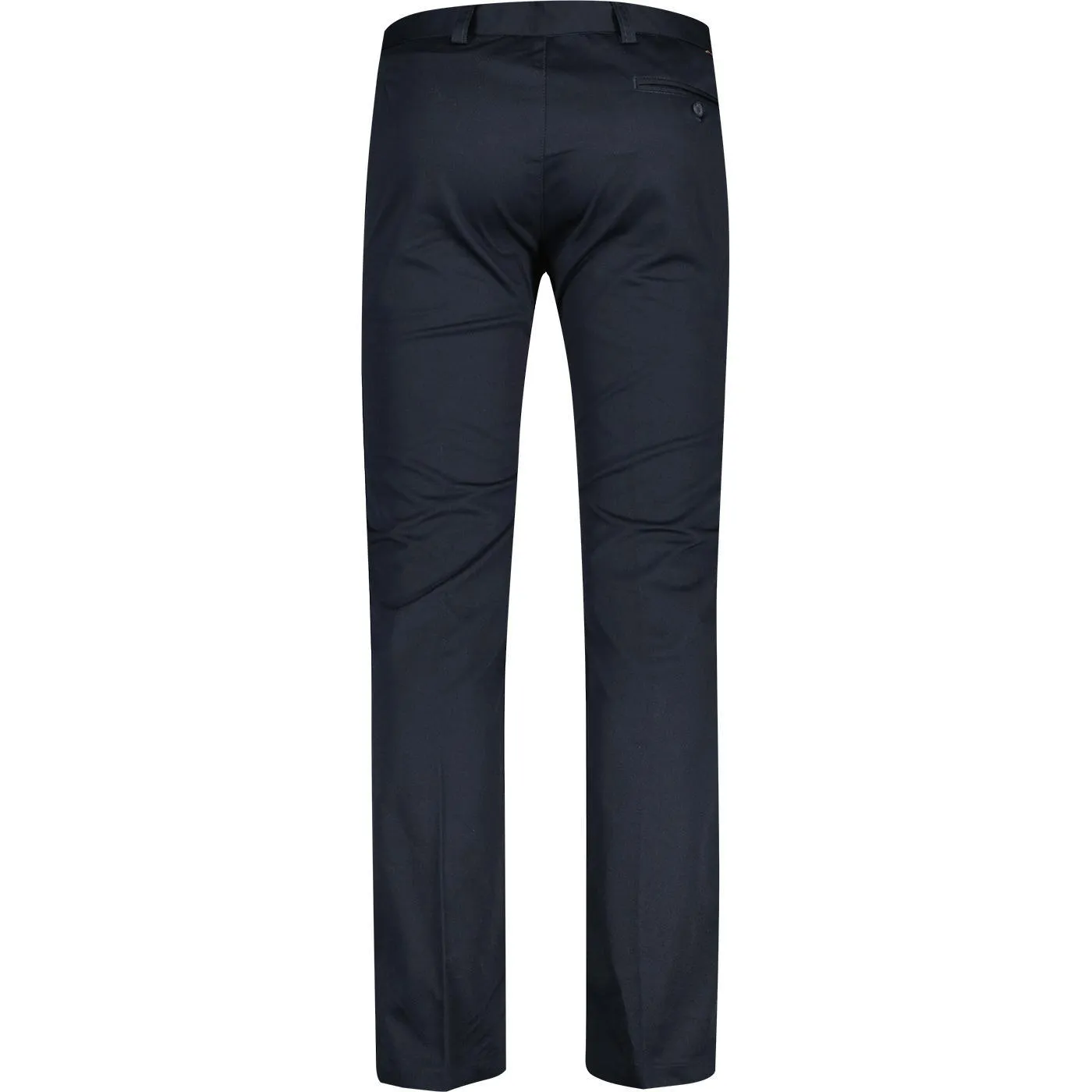 Merc London Winston Sta Prest Trousers Navy