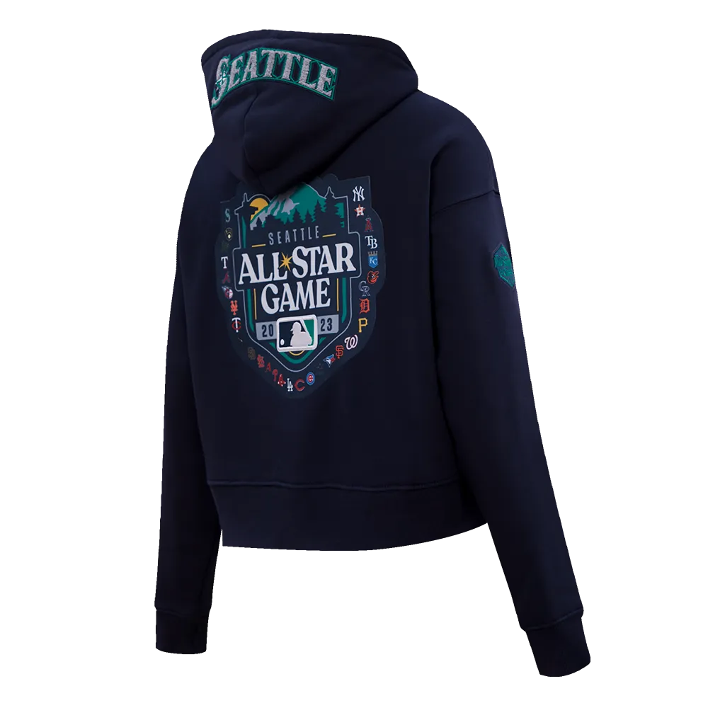 MLB ALL STAR 2023 WOMEN'S CROPPED PO HOODIE (MIDNIGHT NAVY)