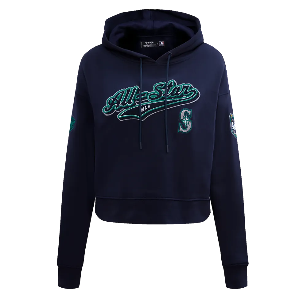 MLB ALL STAR 2023 WOMEN'S CROPPED PO HOODIE (MIDNIGHT NAVY)