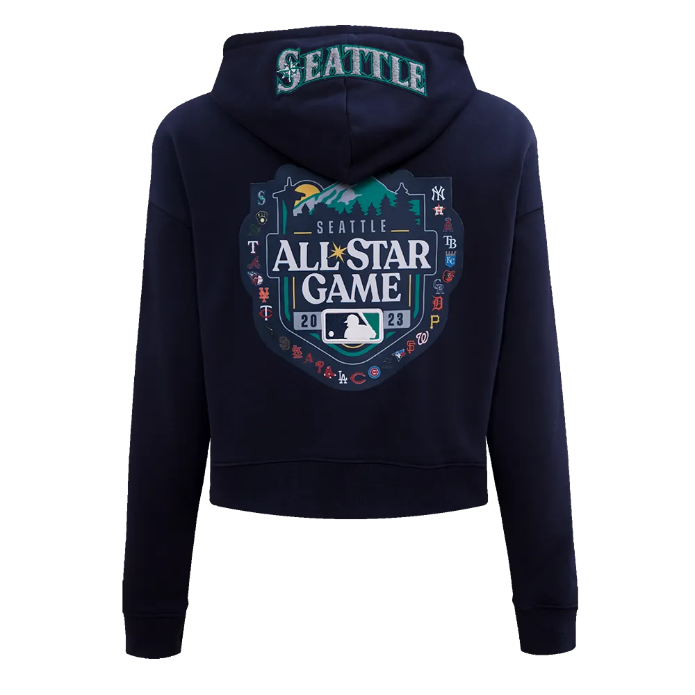 MLB ALL STAR 2023 WOMEN'S CROPPED PO HOODIE (MIDNIGHT NAVY)