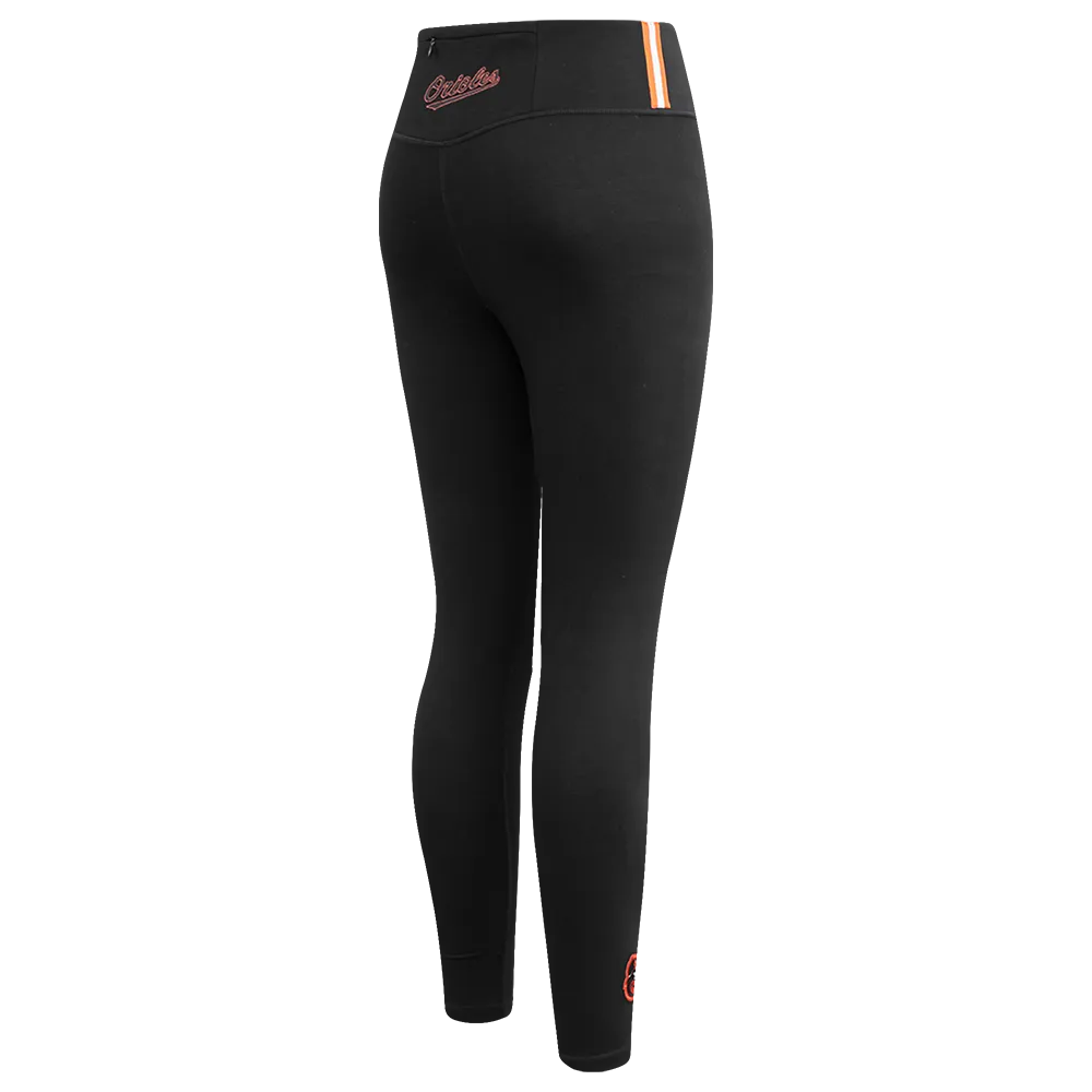 MLB BALTIMORE ORIOLES CLASSIC WOMEN'S JERSEY LEGGING (BLACK)