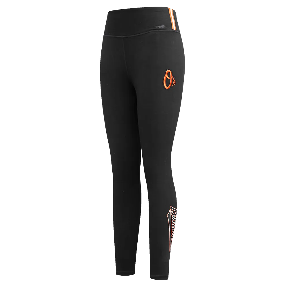 MLB BALTIMORE ORIOLES CLASSIC WOMEN'S JERSEY LEGGING (BLACK)