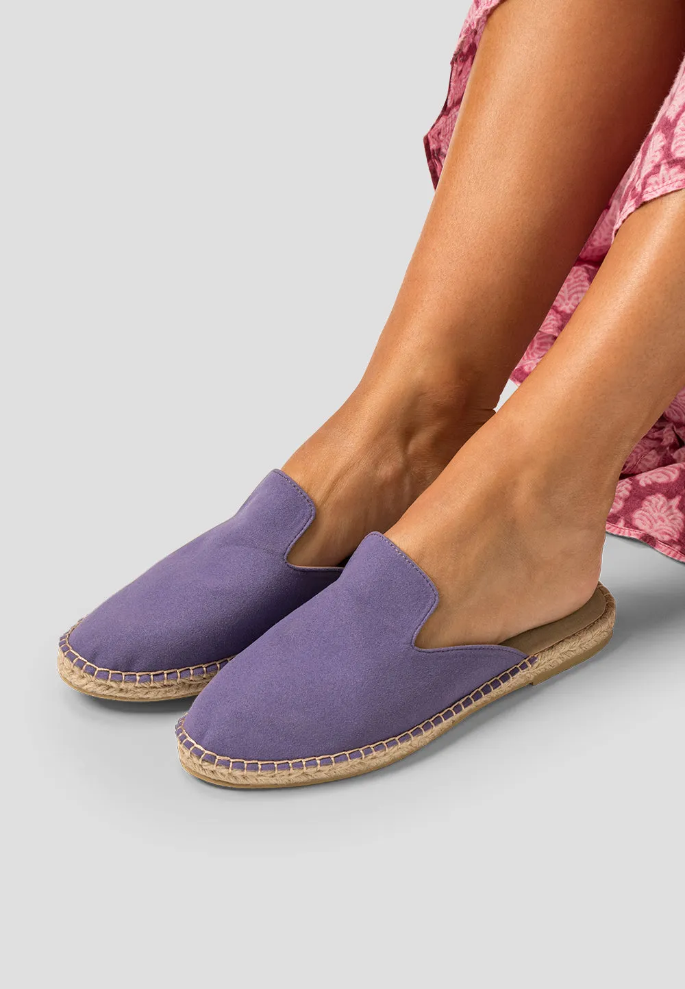 MULE VEGAN SUEDE AMETHYST