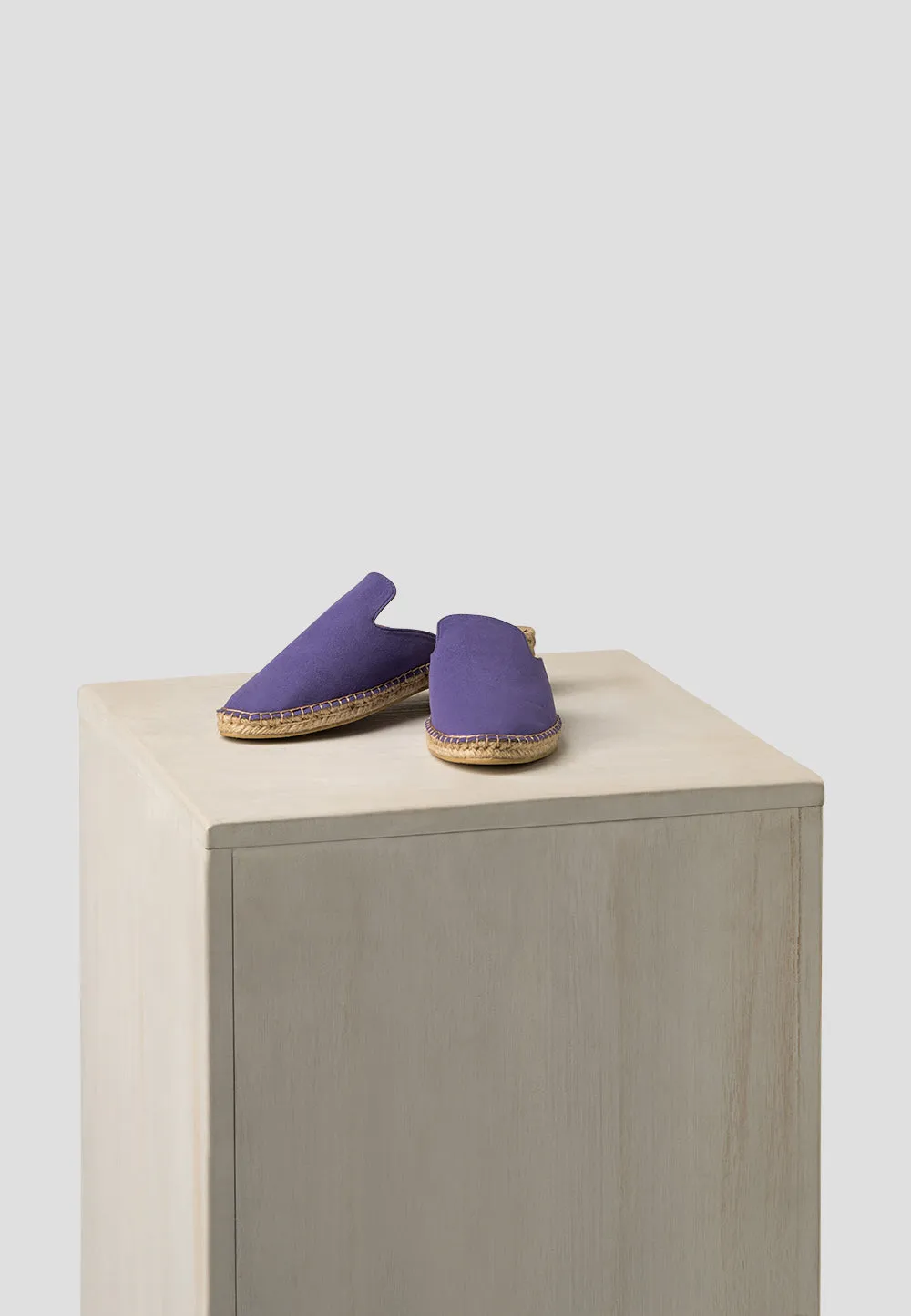 MULE VEGAN SUEDE AMETHYST