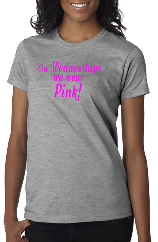 On Wednesdays We Wear Pink - Breast Cancer Ribbons - Mean Girls T-Shirt