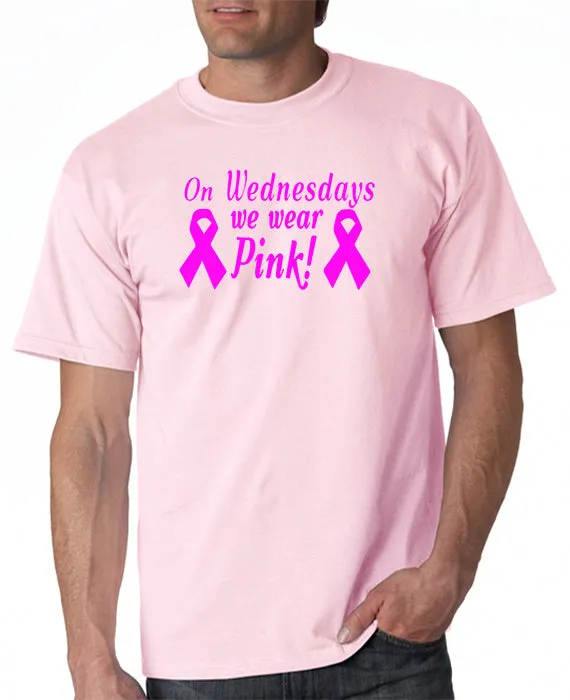 On Wednesdays We Wear Pink - Breast Cancer Ribbons - Mean Girls T-Shirt