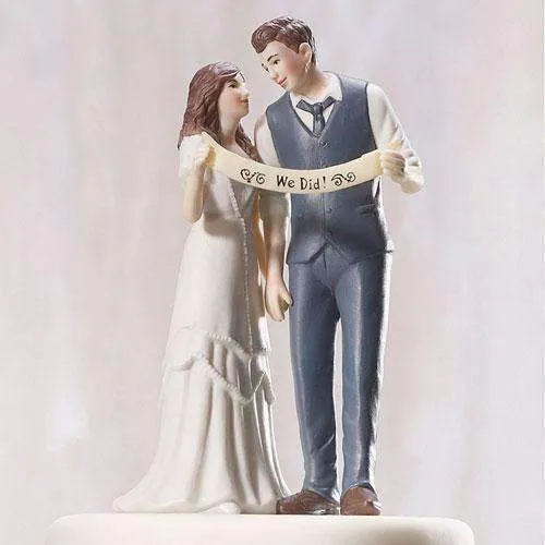 "Indie Style" Wedding Couple Figurine (Pack of 1)