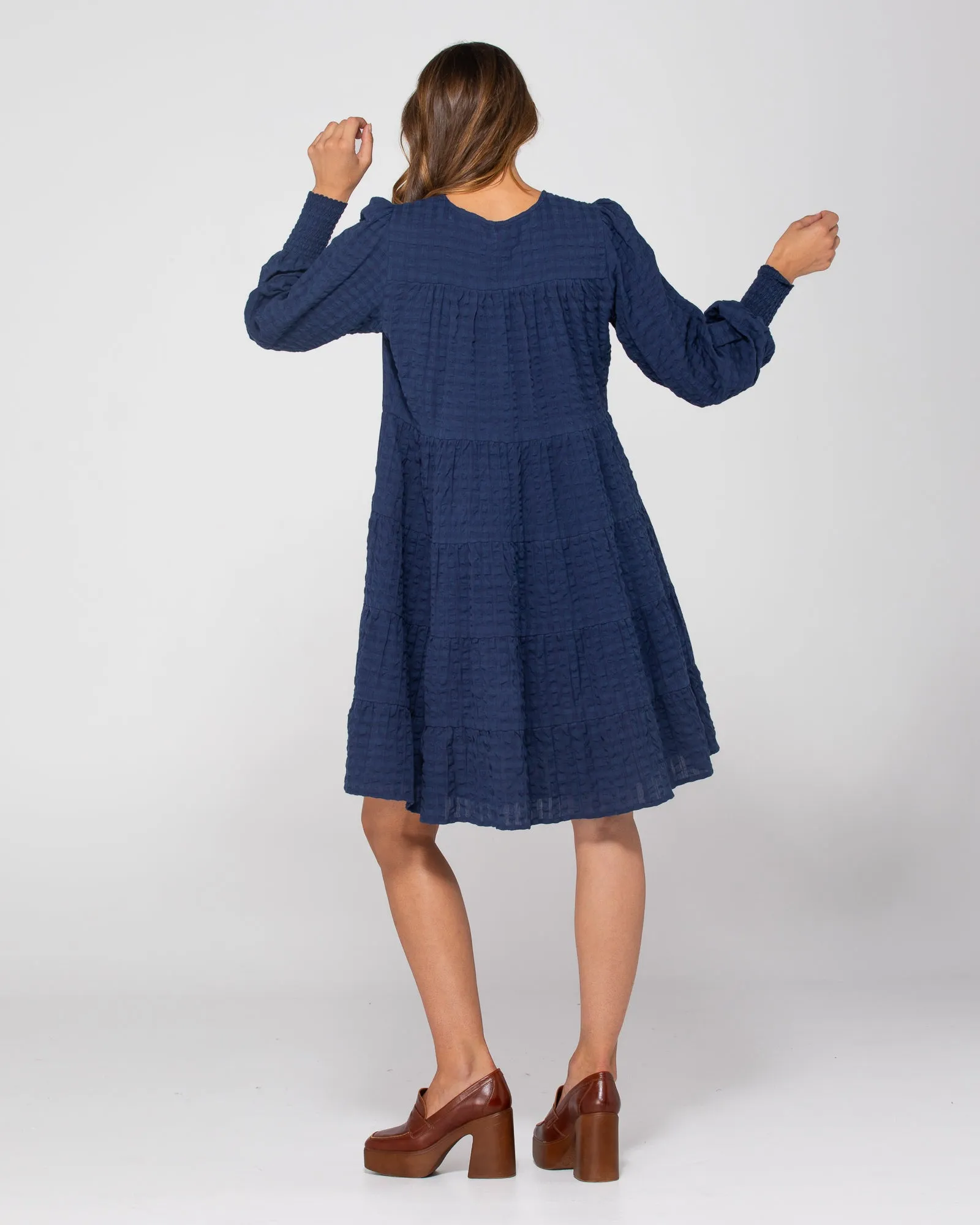 Rossi Dress - Navy Juno