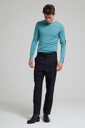 Slim Fit Wool-Blend Twill Trouser