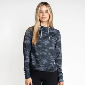 Tempo Performance Hoodie | Plyo Camo - Midnight Black