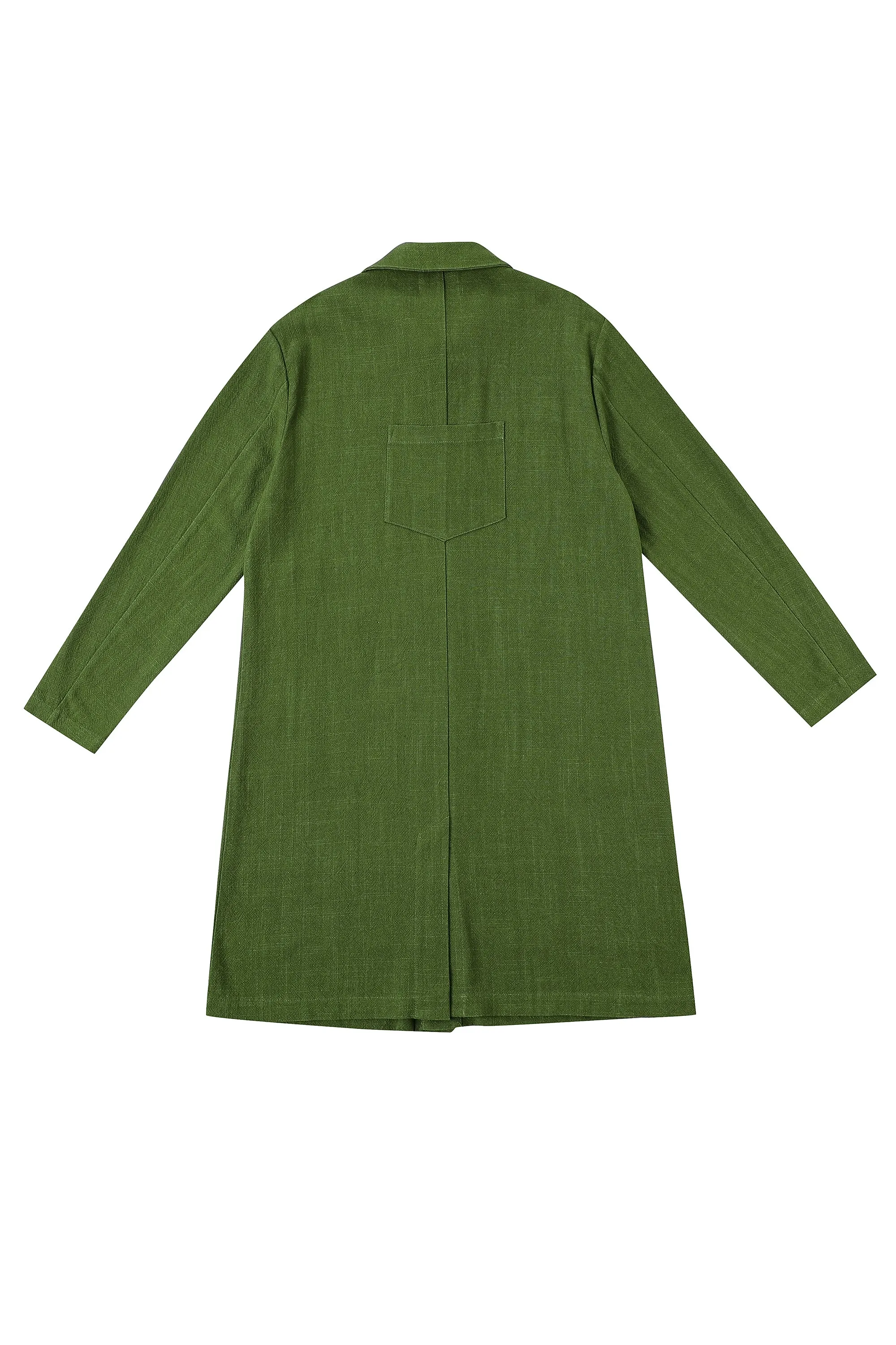 Unisex Too Many Pockets Moss Linen Jacket X Noah Harmon